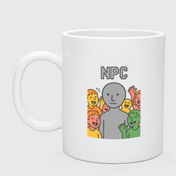 Кружка керамическая NPC, цвет: белый