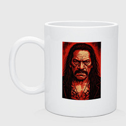 Кружка керамическая Дэнни Трехо, цвет: белый