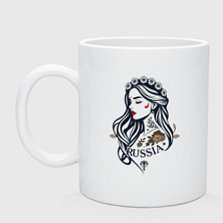 Кружка Русский стиль - славянская девушка