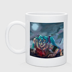 Кружка Halloween Miku zombie