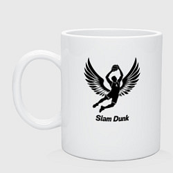 Кружка керамическая Slam dunk, цвет: белый