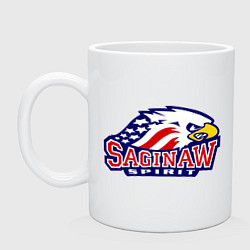 Кружка керамическая HC Saginaw Spirit, цвет: белый