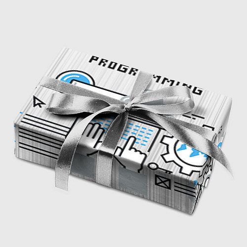 Бумага для упаковки Программирование 2 / 3D-принт – фото 2