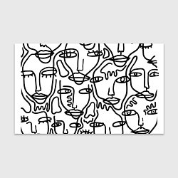 Бумага для упаковки Many faces, цвет: 3D-принт