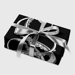 Бумага для упаковки Octopus Black and White, цвет: 3D-принт — фото 2