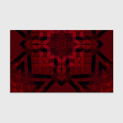 Бумага для упаковки Темно-красный геометрический, цвет: 3D-принт