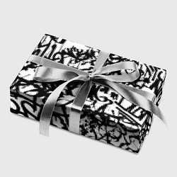 Бумага для упаковки Graffiti black on white, цвет: 3D-принт — фото 2