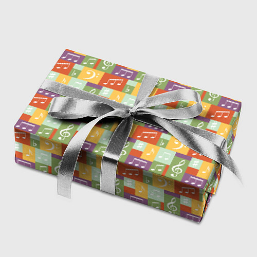 Бумага для упаковки Музыкальные Ноты / 3D-принт – фото 2