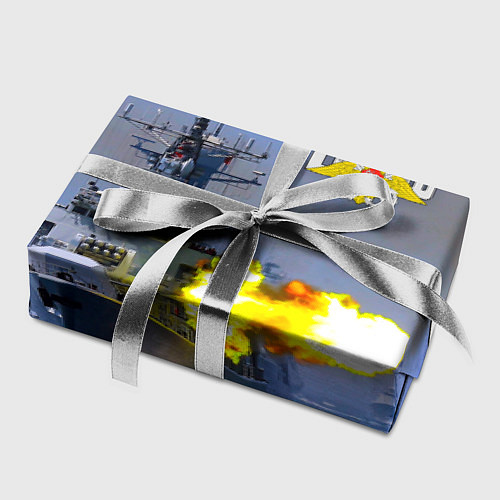 Бумага для упаковки Выстрел из крейсера / 3D-принт – фото 2