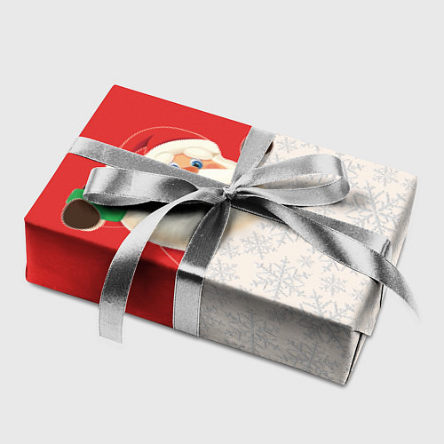 Бумага для упаковки Дед Мороз селфи / 3D-принт – фото 2