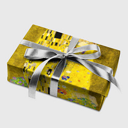 Бумага для упаковки Влюблённые поцелуй художник Климт, цвет: 3D-принт — фото 2