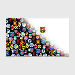 Бумага для упаковки FC BARCELONA LOGOBOMBING, цвет: 3D-принт