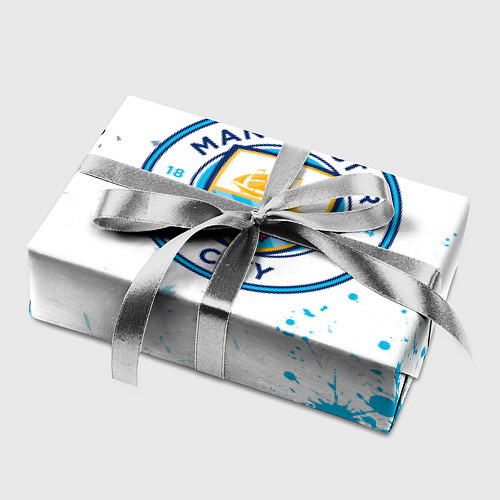 Бумага для упаковки Manchester City - Футбольный клуб / 3D-принт – фото 2