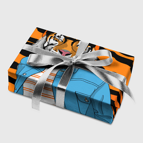 Бумага для упаковки Тигр фурри на стиле / 3D-принт – фото 2