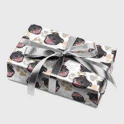Бумага для упаковки Стаффордширский Бультерьер Bull-Terrier, цвет: 3D-принт — фото 2