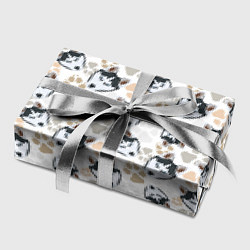 Бумага для упаковки Собака Сибирский Хаски, цвет: 3D-принт — фото 2
