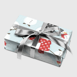 Бумага для упаковки Снежный снеговик, цвет: 3D-принт — фото 2
