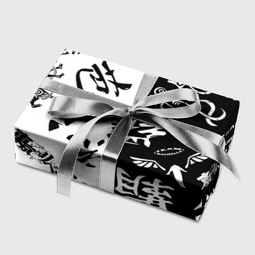 Бумага для упаковки Tokyo Revengers Black & White / 3D-принт – фото 2