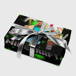 Бумага для упаковки НОВОГОДНИЙ MINECRAFT ГЕРОИ ИГРЫ, цвет: 3D-принт — фото 2