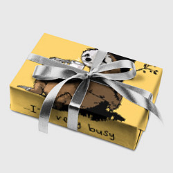 Бумага для упаковки Sorry I cant Im very busy, цвет: 3D-принт — фото 2