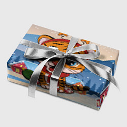 Бумага для упаковки Маленький тигренок с рожками, цвет: 3D-принт — фото 2