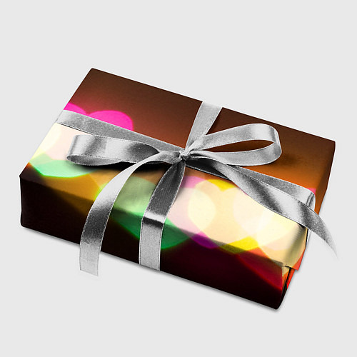 Бумага для упаковки Горящие сердца всех цветов радуги / 3D-принт – фото 2