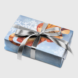 Бумага для упаковки Довольный тигренок Новогодний, цвет: 3D-принт — фото 2