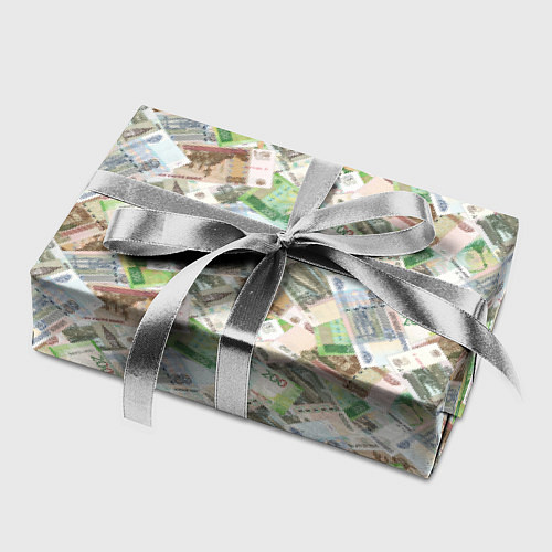 Бумага для упаковки Деньги РФ Рубли / 3D-принт – фото 2