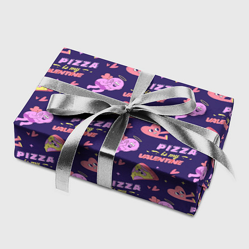 Бумага для упаковки Pizza Is My Valentine! / 3D-принт – фото 2