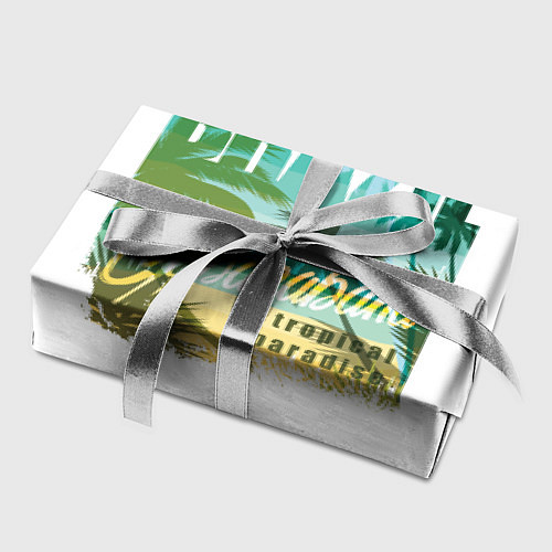 Бумага для упаковки Тропический Рай Бразилии / 3D-принт – фото 2
