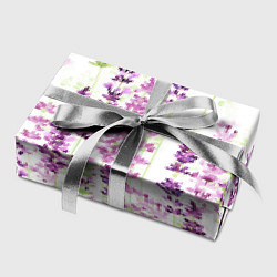 Бумага для упаковки Цветы Лаванды акварелью, цвет: 3D-принт — фото 2