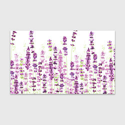 Бумага для упаковки Цветы Лаванды акварелью, цвет: 3D-принт