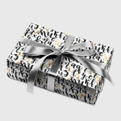 Бумага для упаковки Буквы с точками, цвет: 3D-принт — фото 2