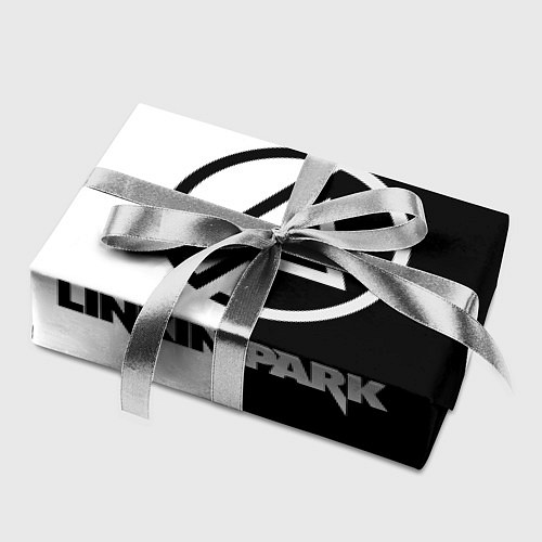 Бумага для упаковки Linkin Park ЧБ / 3D-принт – фото 2