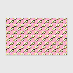 Бумага для упаковки Яблочные дольки на розовом фоне с эффектом 3D, цвет: 3D-принт