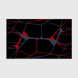 Бумага для упаковки Геометрические линии сине-красные, цвет: 3D-принт