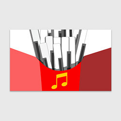 Бумага для упаковки Клавиши фортепиано как картошка фри, цвет: 3D-принт