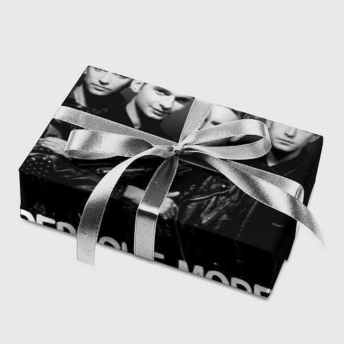 Бумага для упаковки Depeche Mode - black & white portrait / 3D-принт – фото 2