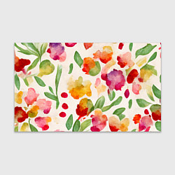 Бумага для упаковки Романтичные акварельные цветы, цвет: 3D-принт