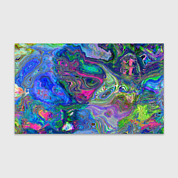 Бумага для упаковки Цветные волновые разводы, цвет: 3D-принт