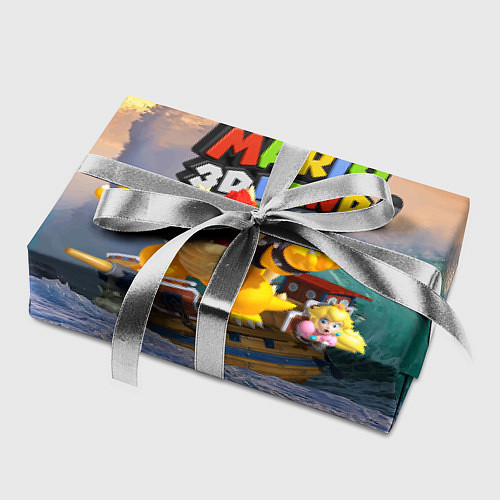 Бумага для упаковки Принцесса Персик на корабле Боузера - Super Mario / 3D-принт – фото 2