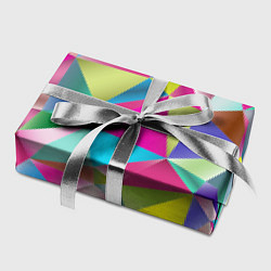 Бумага для упаковки Радужные трехмерные треугольники, цвет: 3D-принт — фото 2