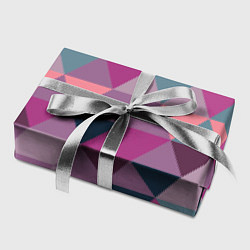 Бумага для упаковки Абстрактные мозаичный розовый фигуры, цвет: 3D-принт — фото 2