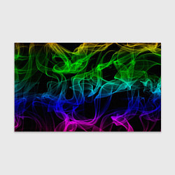 Бумага для упаковки Разноцветный неоновый дым, цвет: 3D-принт