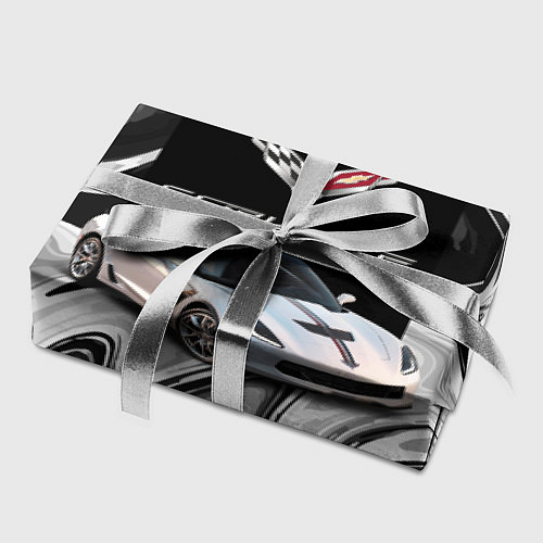 Бумага для упаковки Chevrolet Corvette - Motorsport - Racing team / 3D-принт – фото 2