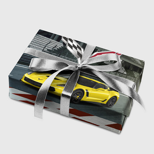 Бумага для упаковки Шевроле Корвет - гоночная команда / 3D-принт – фото 2