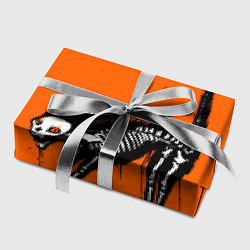 Бумага для упаковки Котик скелетик - Хеллоуин, цвет: 3D-принт — фото 2