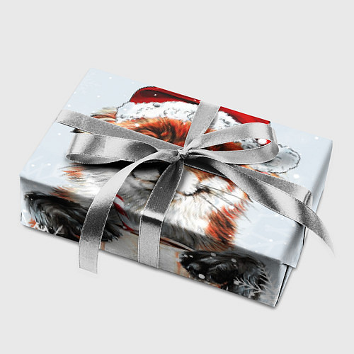 Бумага для упаковки Merry Christmas foxy / 3D-принт – фото 2
