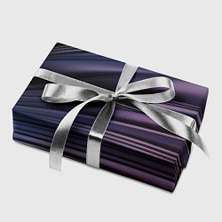 Бумага для упаковки Волнообразные фиолетовые паттерны, цвет: 3D-принт — фото 2