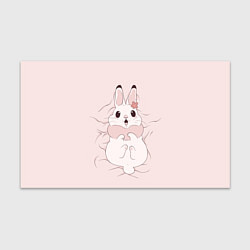 Бумага для упаковки Милый кролик на розовом, цвет: 3D-принт